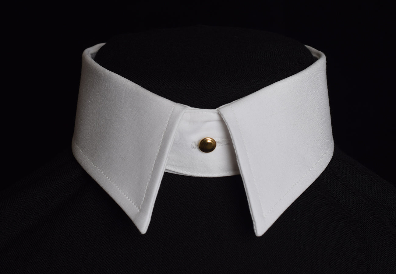 dress shirt separate collar Traditional Collarband Tunic Shirt for Your Detachable Stiff Collar