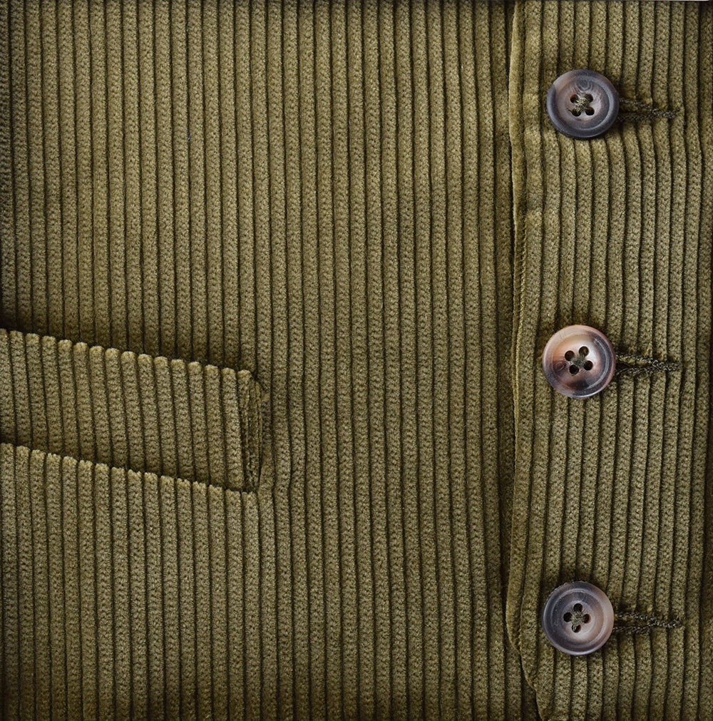 Cotton Corduroy Waistcoats (WC600) - Olive