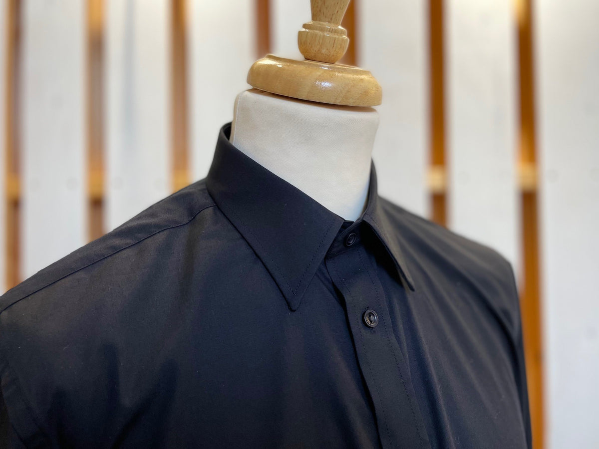 1950's Cotton Poplin Shirt (SH1950) -  Black