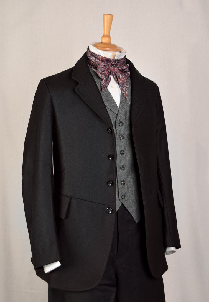 Late Victorian Coat (JA1880) - Black