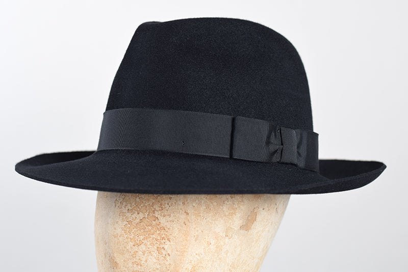 Fur Felt Trilby Hat (HA118) - Black