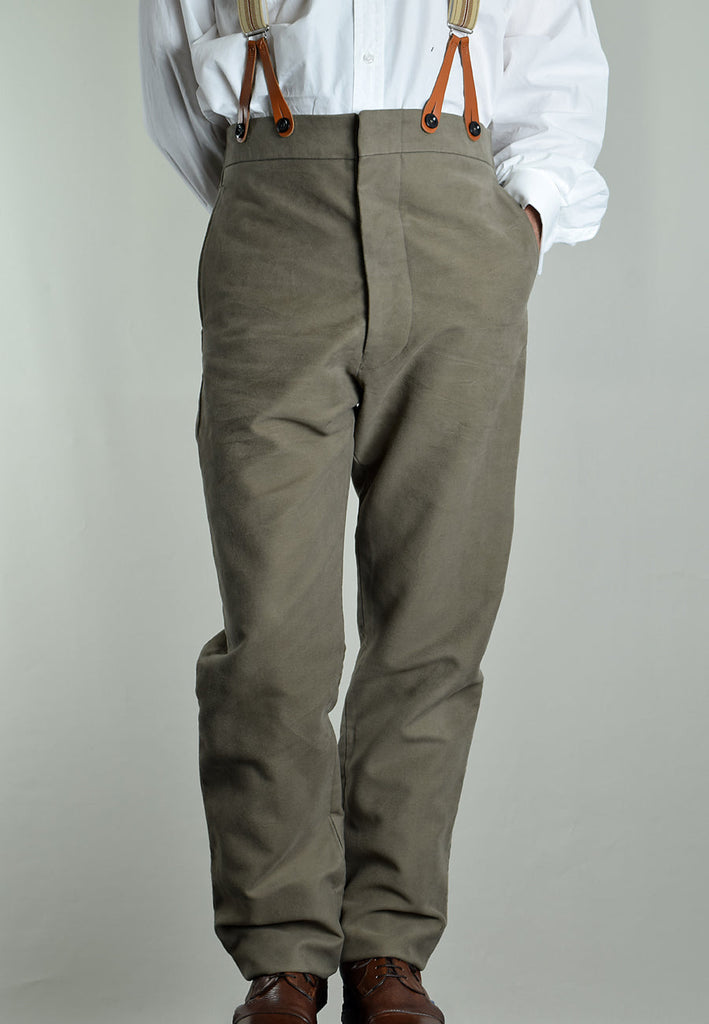 Cotton Moleskin High Waist Trousers (TR700)  