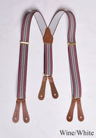 Childrens Braces (BR720) - Wine/White