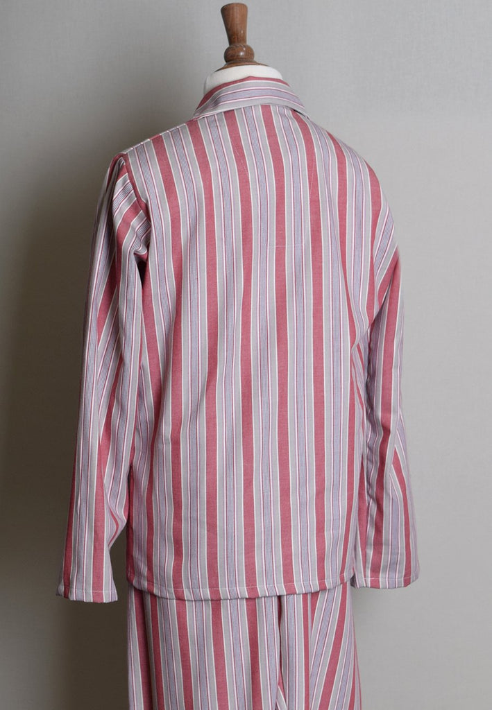 Children's Edwardian Pyjamas (NW432) - Red/Grey Back