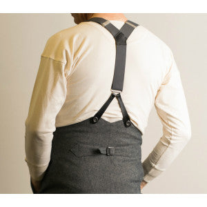 Plain Coloured Button-on Braces (BR700)