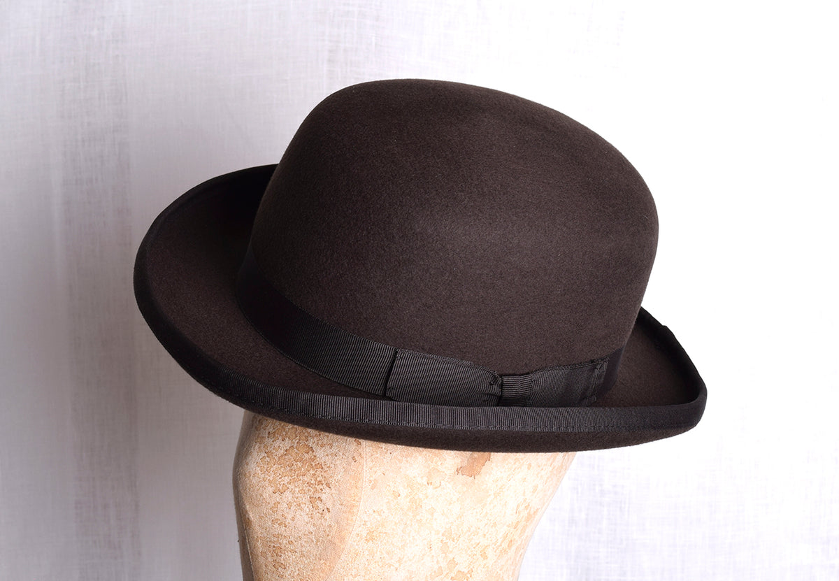 Dark Brown Bowler Hat (HA119)