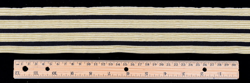 Wide Platinum Coloured Triple Striped Braid (BDP016)