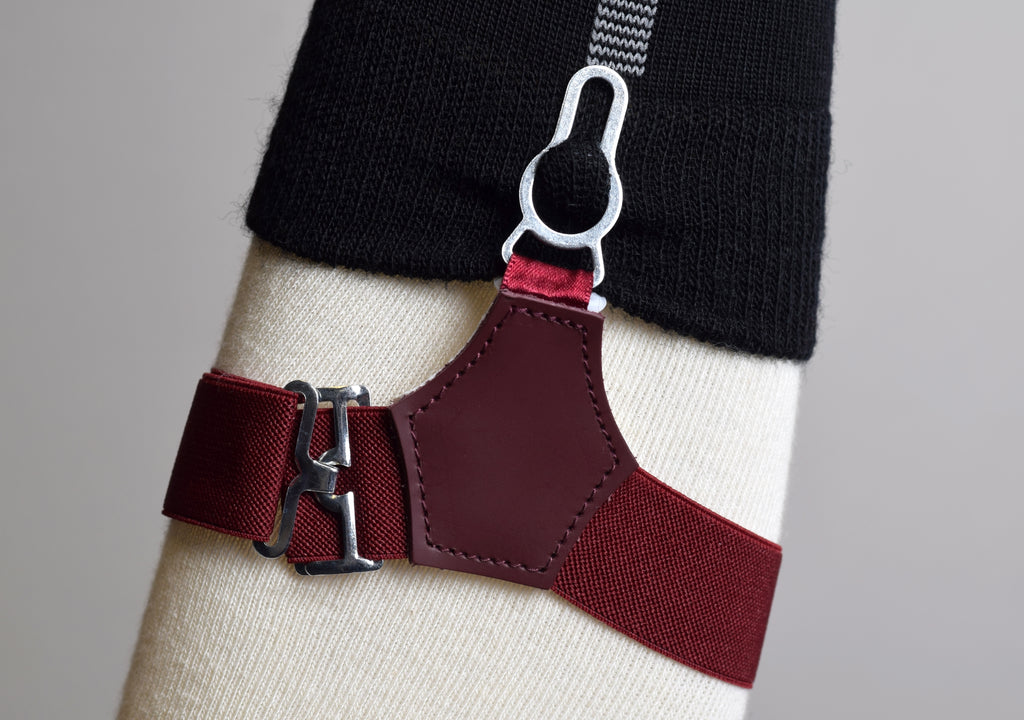 Sock Suspenders (BR701) - Wine