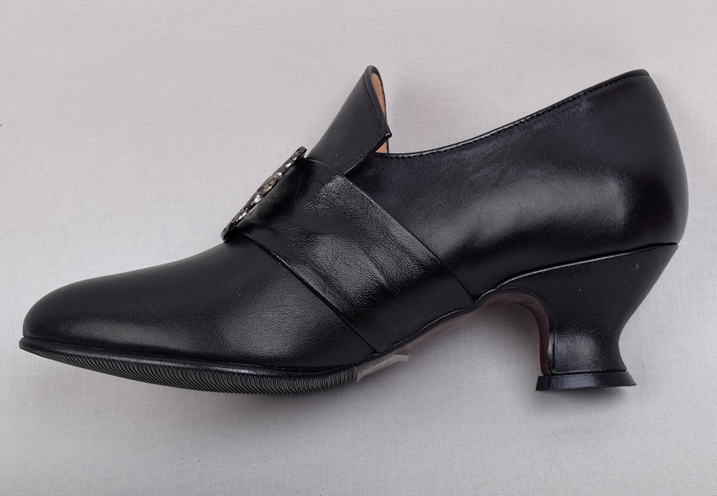 Ladies Leather Buckle Front Shoes (SP1900)