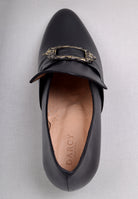 Ladies Leather Buckle Front Shoes (SP1900)