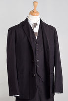 Dark Brown Brushed Herringbone Suit (GR420)