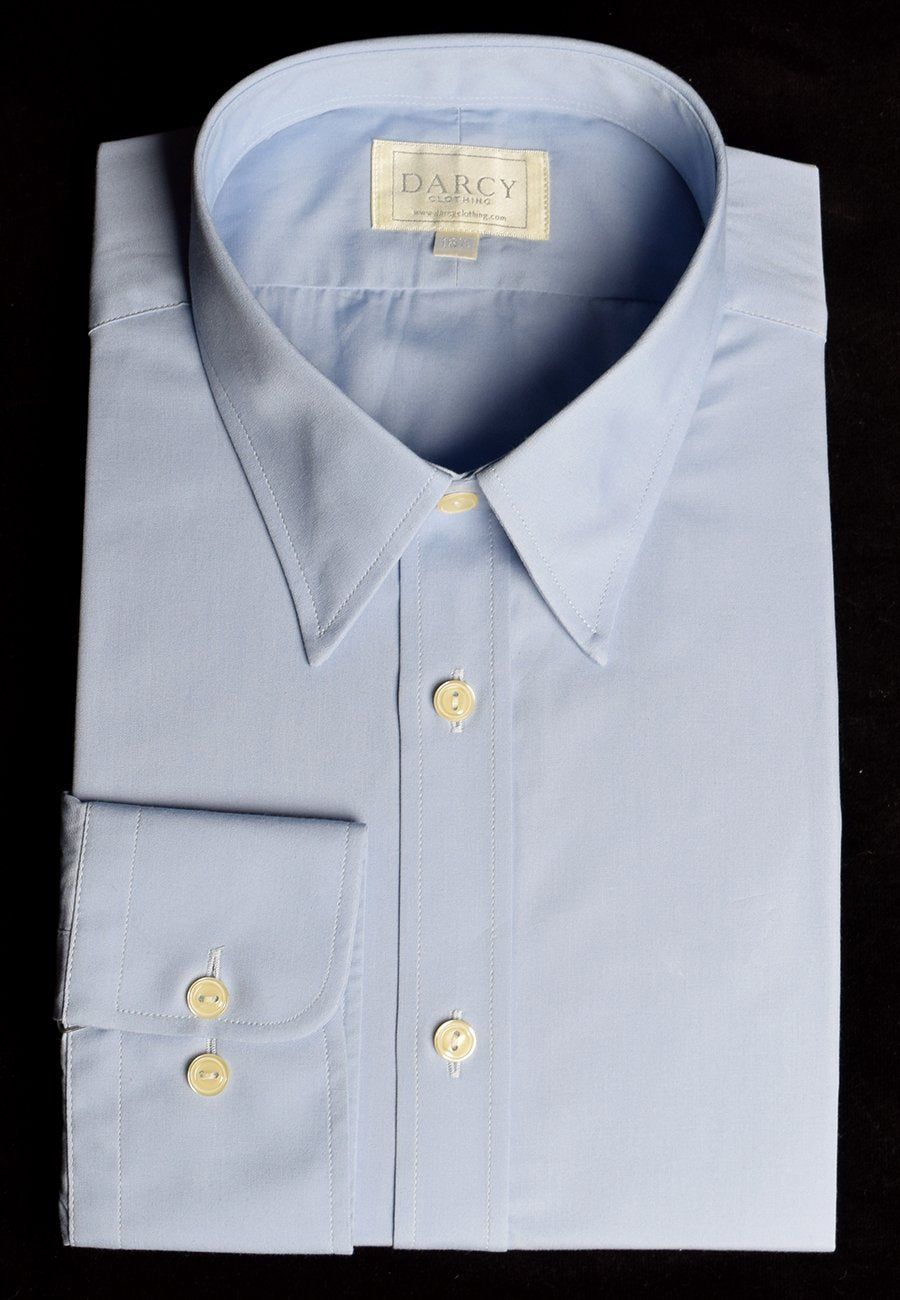 1950's Cotton Poplin Shirt (SH1950) - Airforce Blue