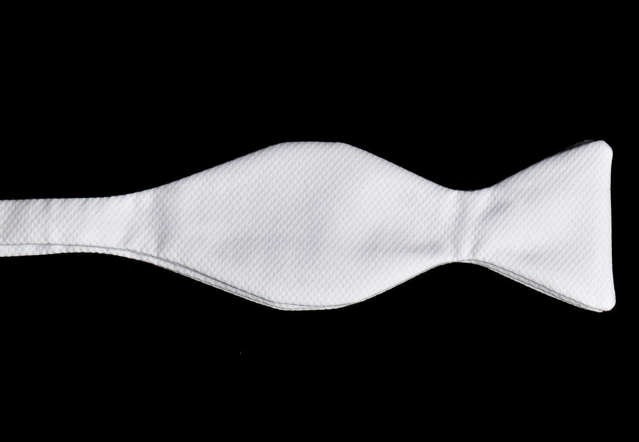 Sized White Marcella Bow Tie Self Tie (CR535W)1