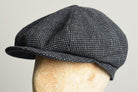 Standard Eight Piece Cap (HA137) - Dark Grey Birdseye