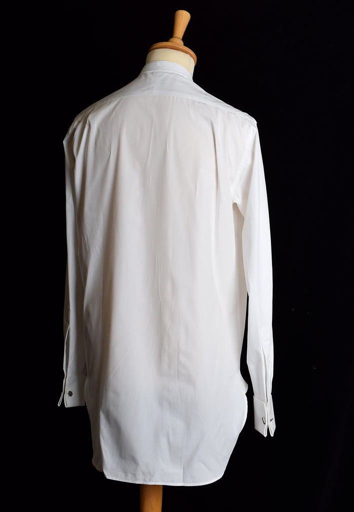 Collarless White Poplin Tunic Shirt (SH200)