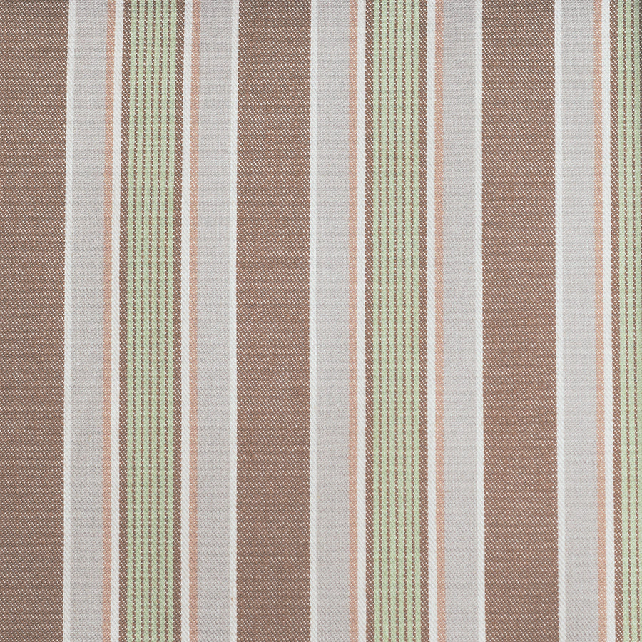 Green / Brown Stripe Pyjama Fabric (FD-HSC-4602)