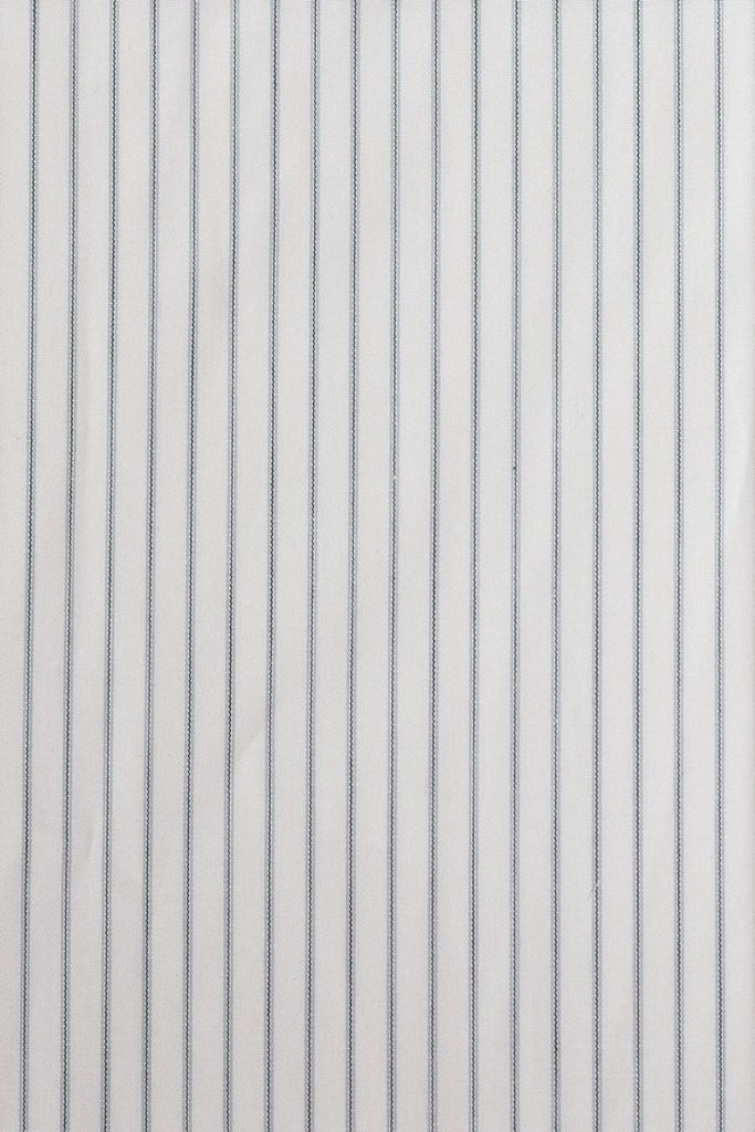 Replica Striped Fabric Neckband Tunic Shirt with Separate Collar (SH185) - Colour 74 - Blue/Grey Stripe