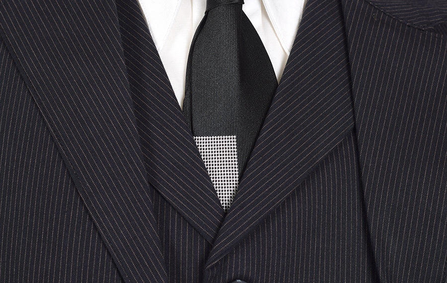 Black Pinstripe Cotton Jacket (JA330)