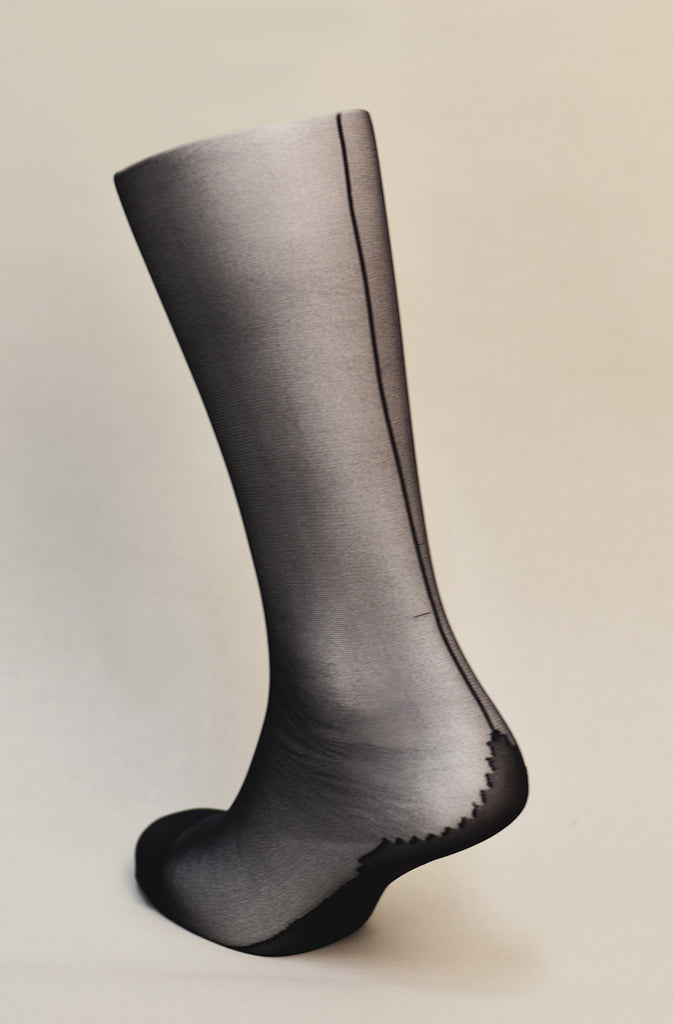 Seamed Stockings (SO122) - Black/Black