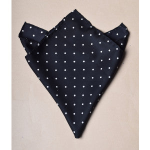 Spotted Silk Handkerchiefs (HA99S) - Large Black Spot