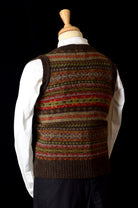 Shetland Wool Fair Isle Slipover (KN145) - Turin