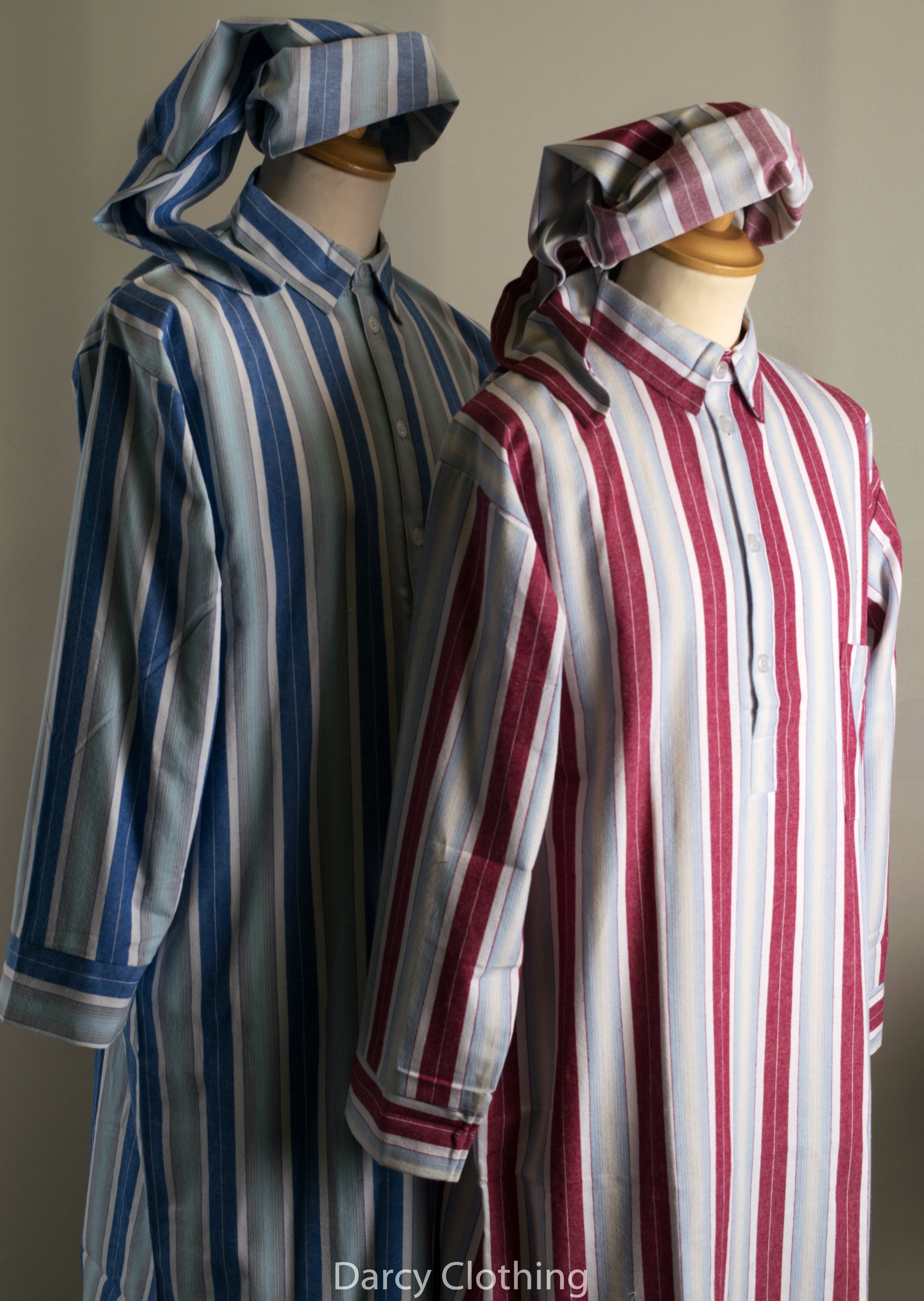 Traditional Striped Flannelette Nightshirts (NW430) – Darcy Clothing
