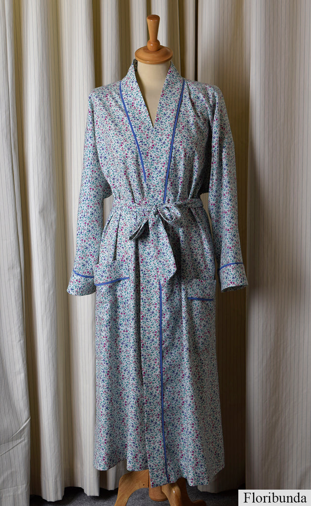 Vintage Liberty Print Ladies Dressing Gown (NW520) - Floribunda