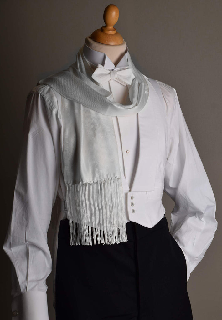 Fringed Silk Evening Scarf (CR563)