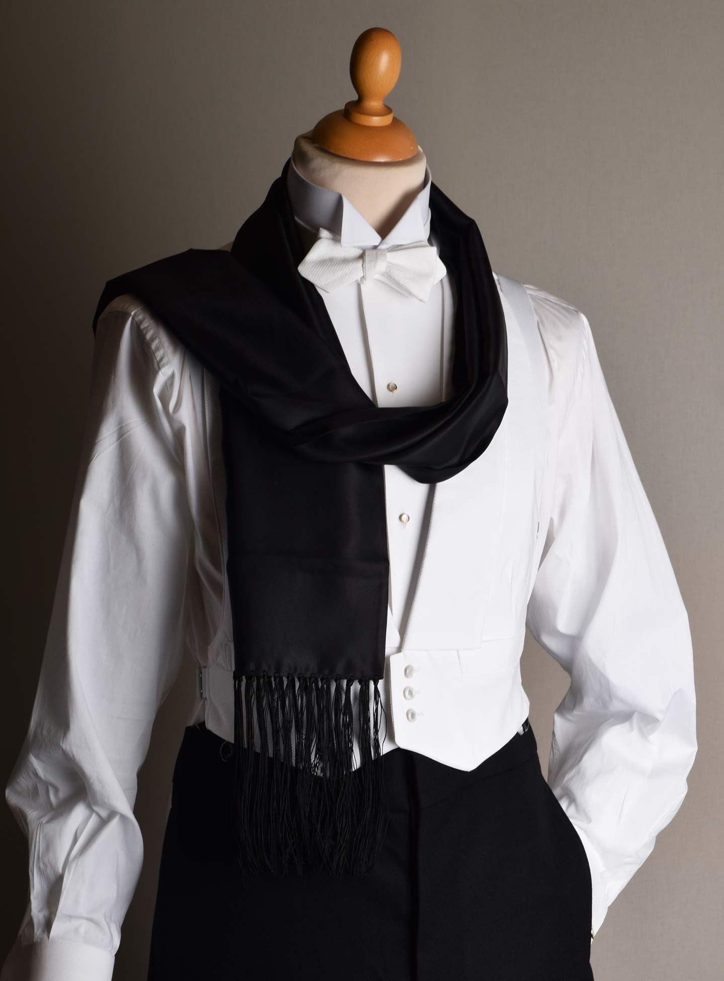 Fringed Silk Evening Scarf (CR563) Darcy Clothing Fringed Silk Evening Scarf (CR563) Darcy Clothing