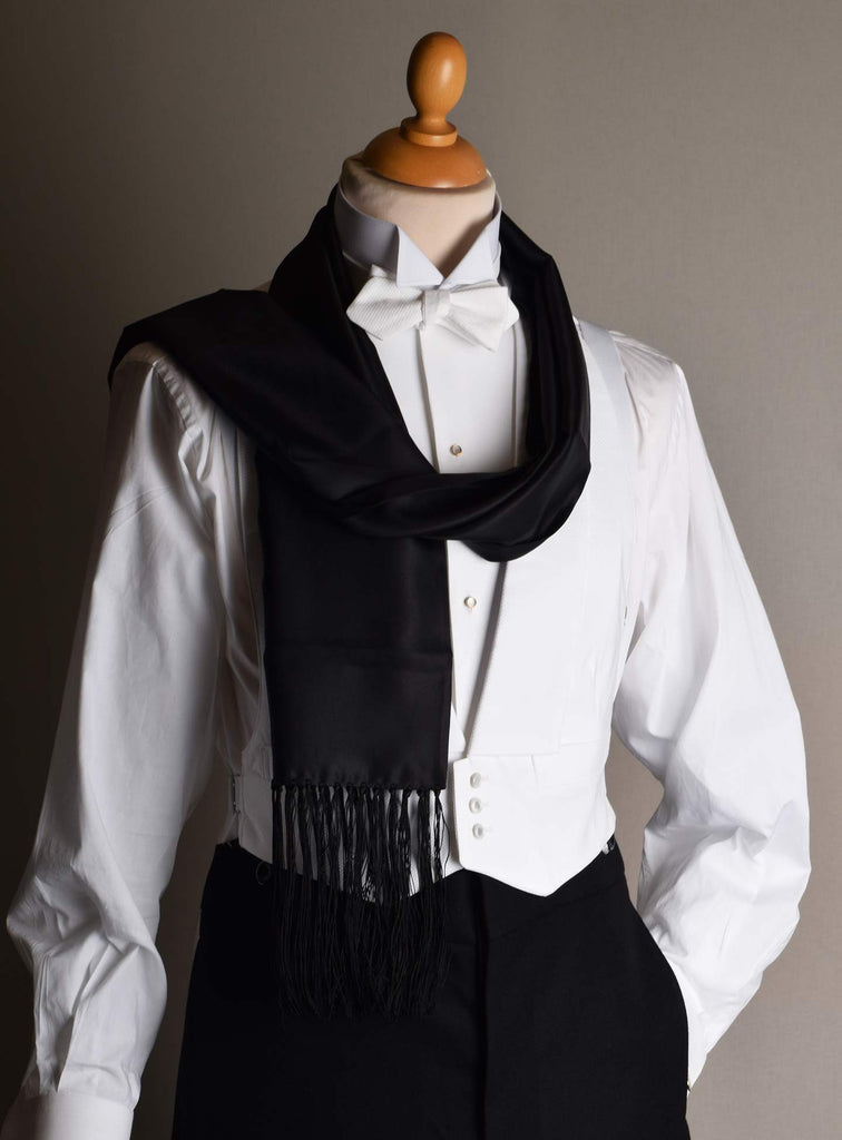 mens white silk dress scarf WHITE DRESS SCARF Mens New Evening Satin Scarves