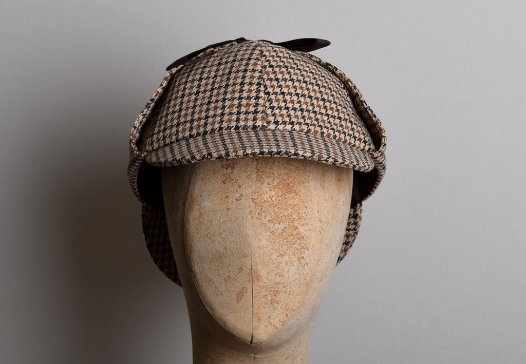 Deerstalker Cap (HA130) - Houndstooth Check