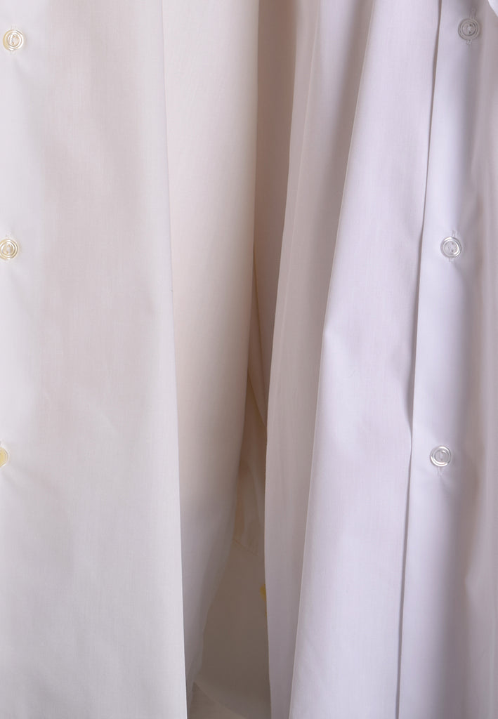 Regency Style Shirt (SH170) - Ivory (Left), White (Right)