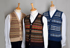 Button Through Fair Isle Waistcoat (KN150)