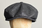 Standard Eight Piece Cap (HA137) - Grey / Brown Check