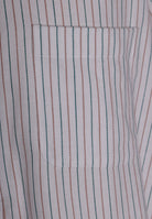 Neckband or Collarless Green Brown Striped Workshirt (SH220NB)