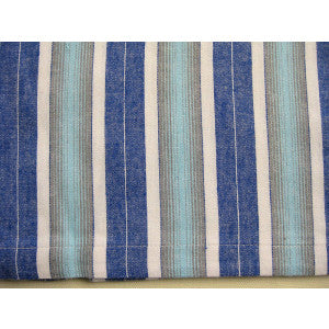 Traditional Striped Flannelette Nightshirts (NW430) - Blue / Turquoise Stripe