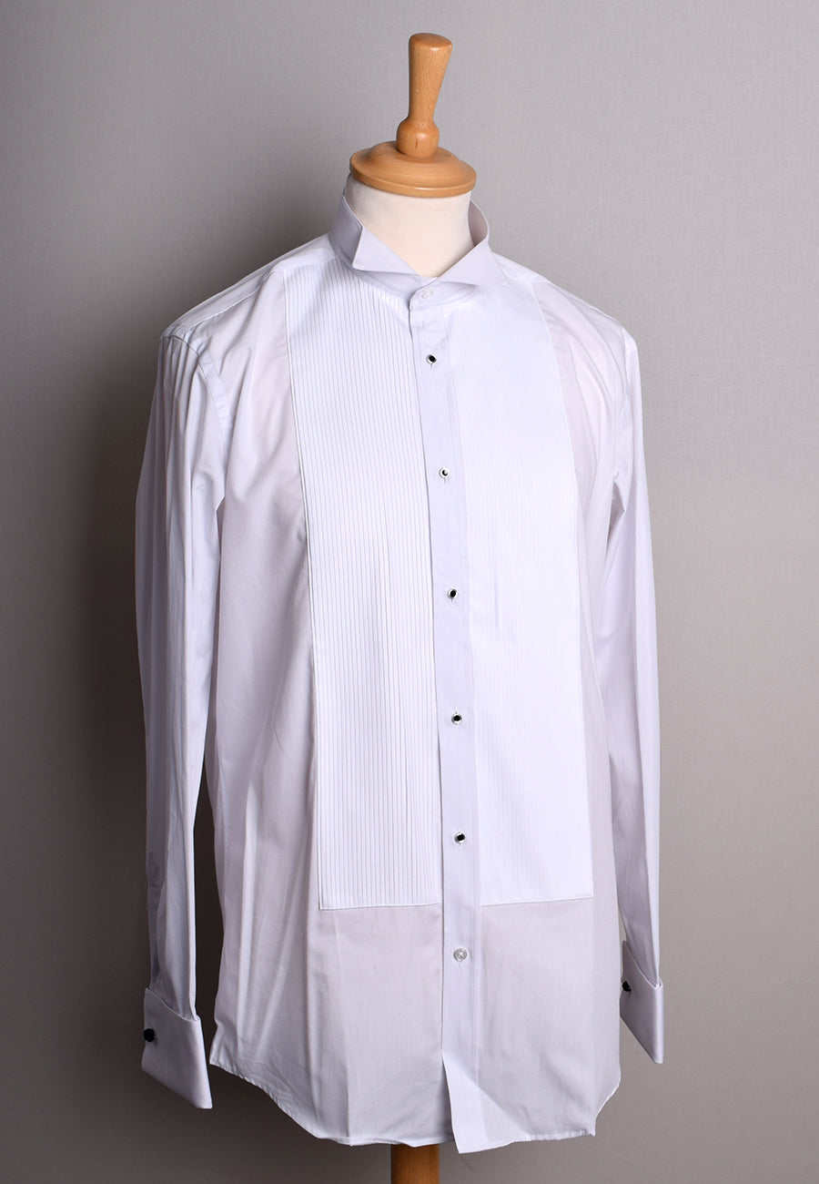 pleated front dress shirt Pleat Front Cotton Shirt