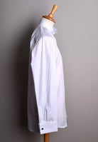 Pleated Front Evening Shirt - Wing or Turndown Collar (SH254) - Wing Collar
