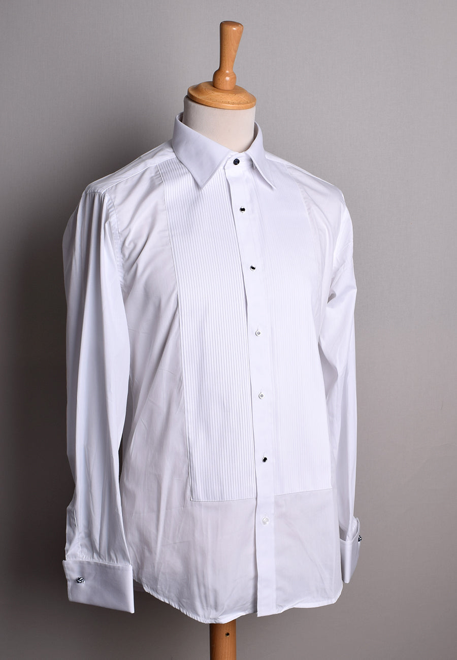 Pleated wing deals collar shirt