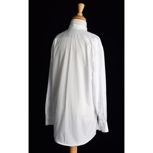 Boy's Collarless White Poplin Tunic Shirt (SH201) - Back View