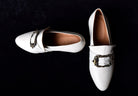 Ladies Leather Buckle Front Shoes (SP1900)