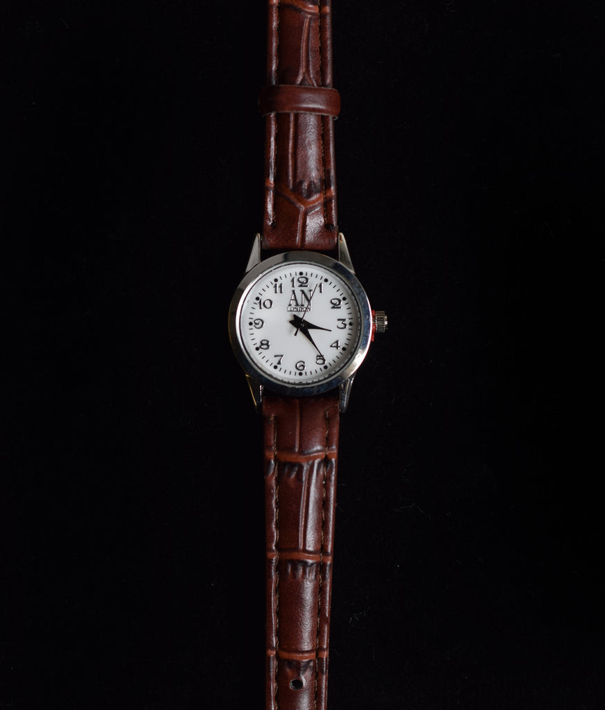 Cheap Wrist Watches (ST931) - Ladies Brown Strap with Silver Face