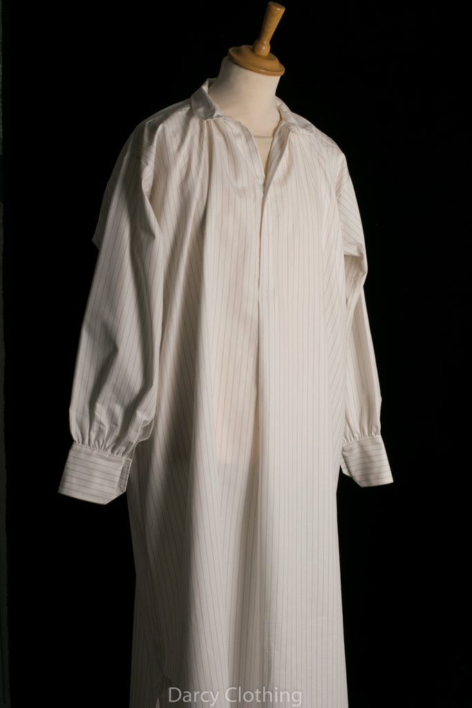 Victorian Nightshirt (NW400) - Ticking Stripe