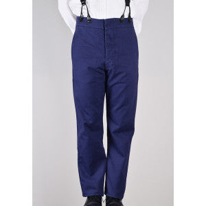 Washed Cotton Drill Work Trousers (TR100) - Front Detail