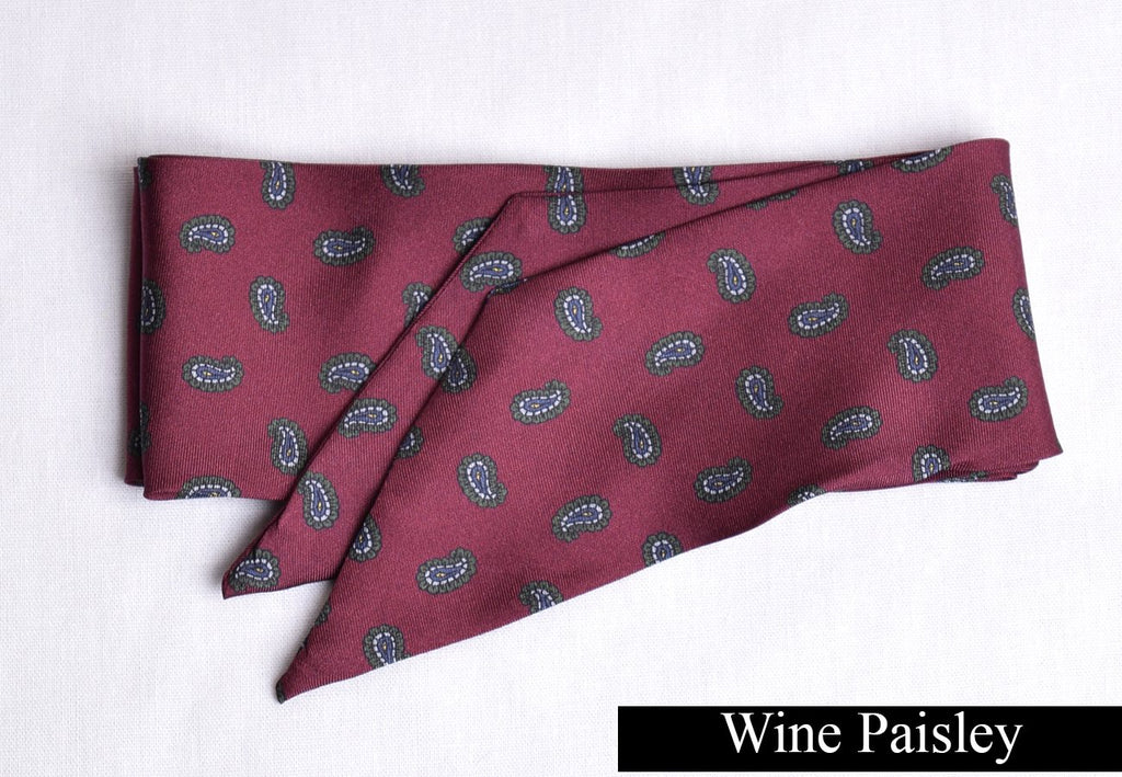 Printed Victorian Silk Bow Tie (CR562)