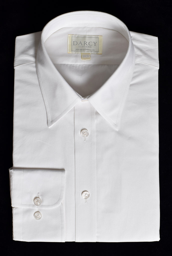 1950's Cotton Poplin Shirt (SH1950) - White