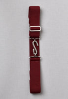 Elasticated Snake Belts (BR750) - Plain Wine