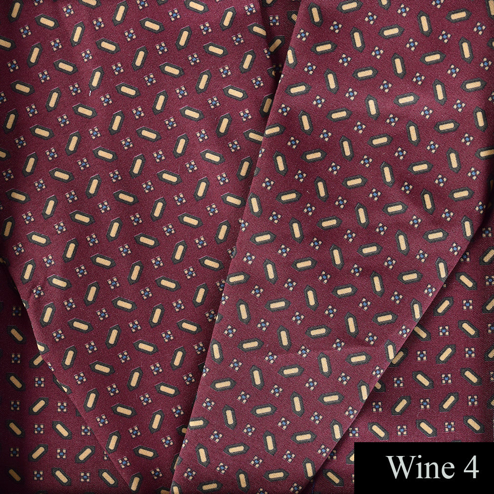 Silky Patterned Dressing Gown (NW500) - Wine 4
