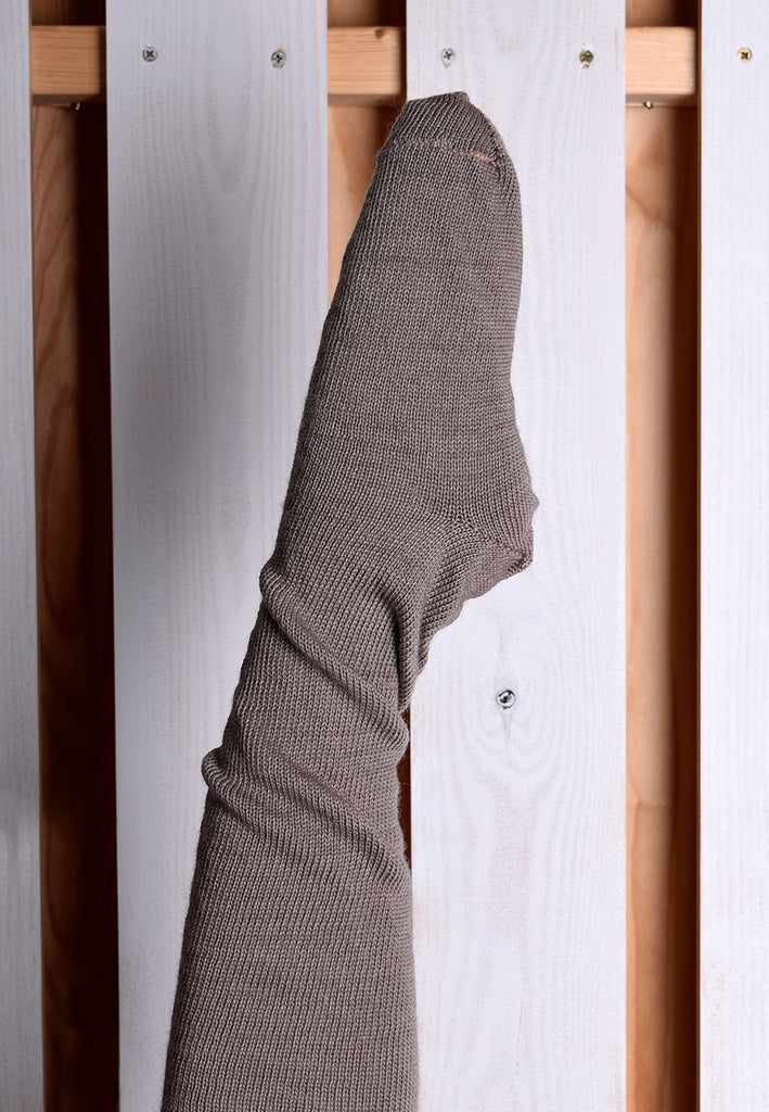 Wool Heavyweight Stockings (SO163) - Clay