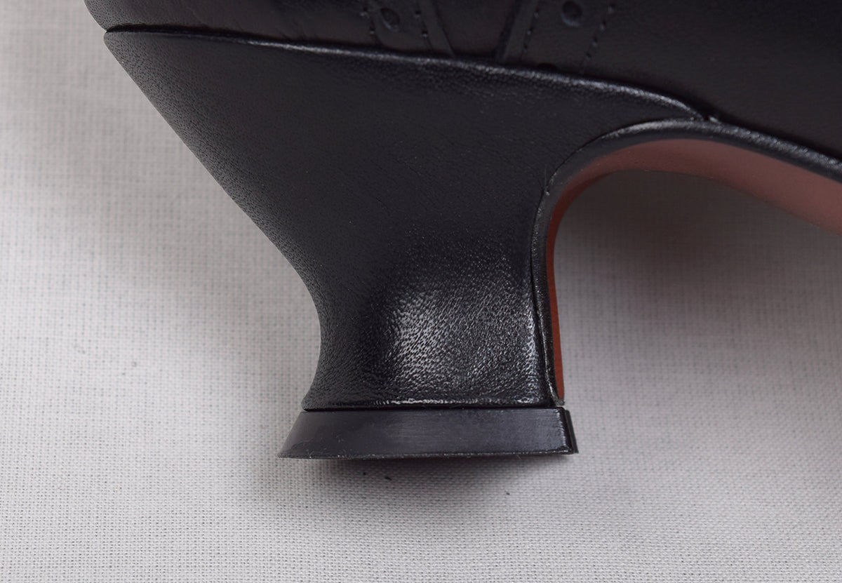Victorian Side Zip Leather Boots (SP1910Z)
